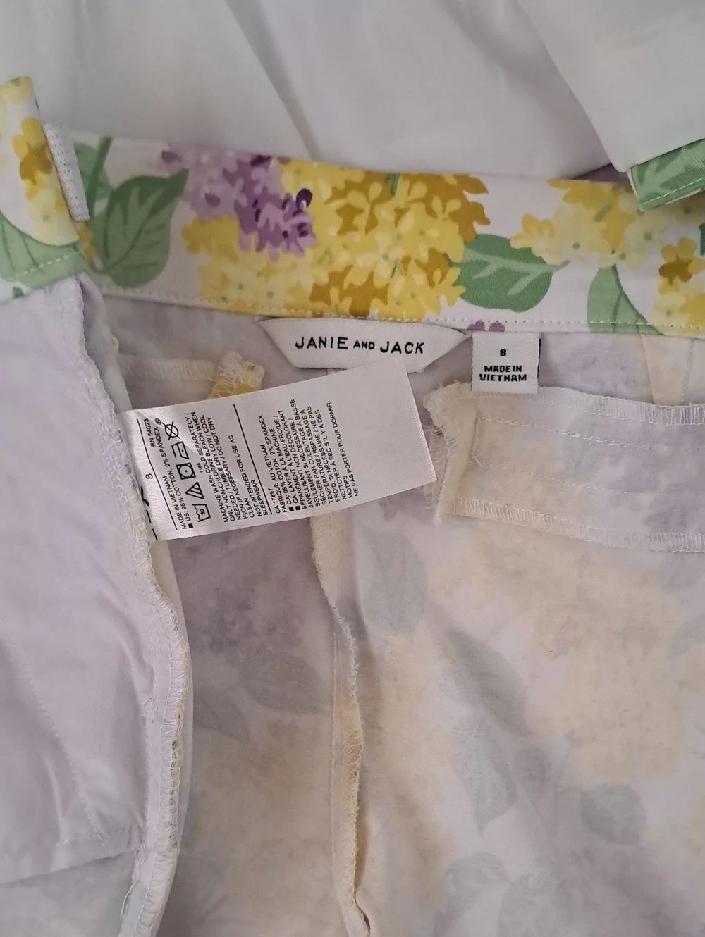 Janie and Jack Yellow, Lavender & Green Floral Jacket Set